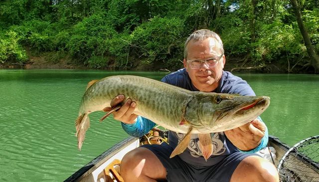 Muskie Fishing - The Collins River with Dwayne Hickey