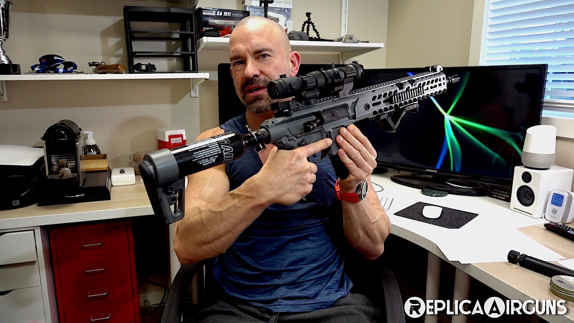 Sig Sauer MCX Virtus PCP .22 Caliber Pellet Rifle Table Top Review