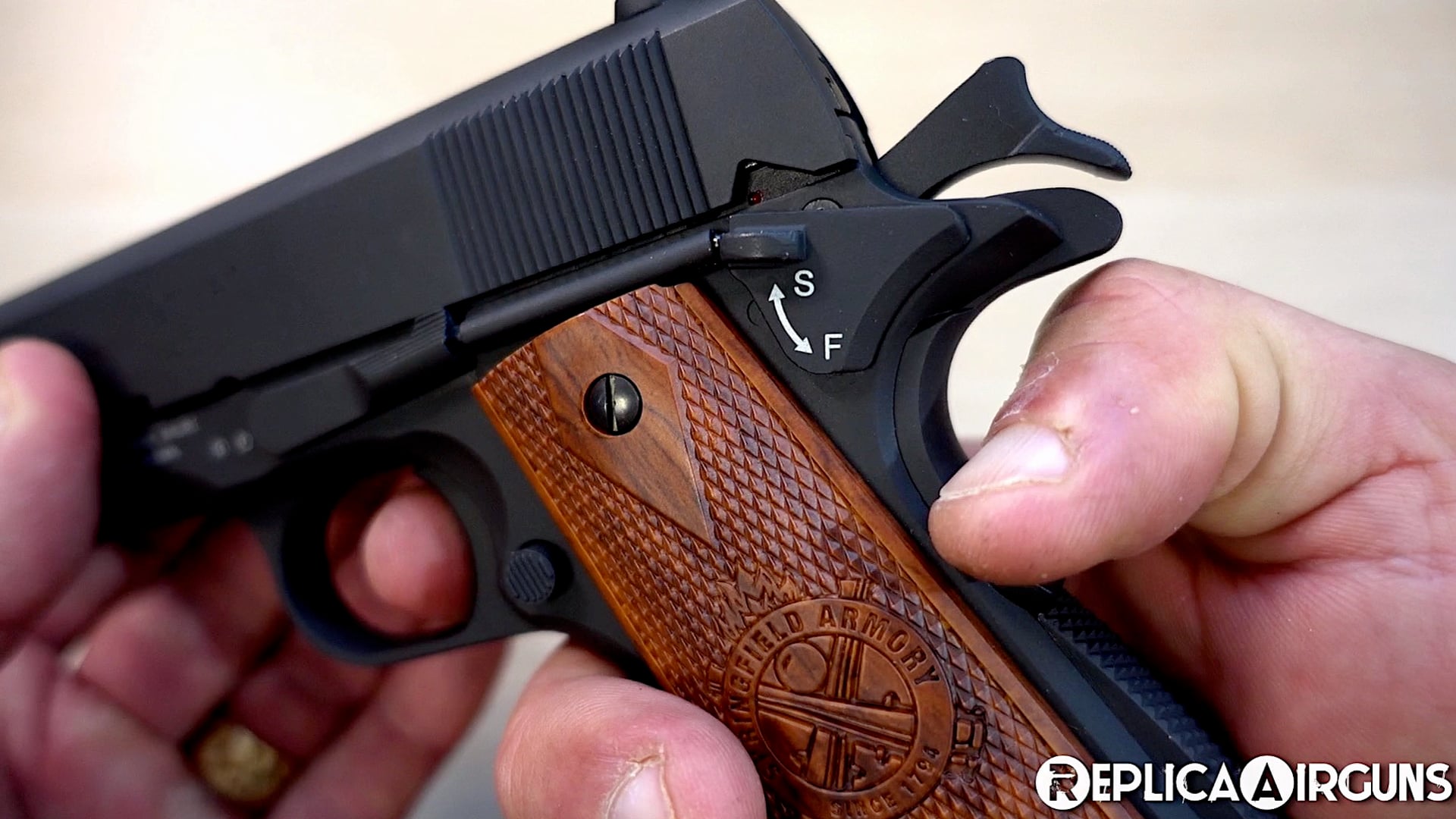 Air Venturi Springfield Armory 1911 CO2 Blowback BB Pistol Table Top Review