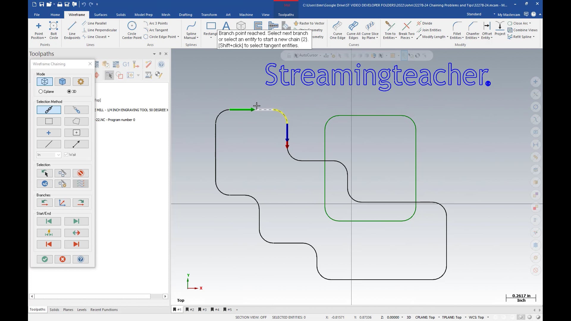 Geometry Selection and Chaining