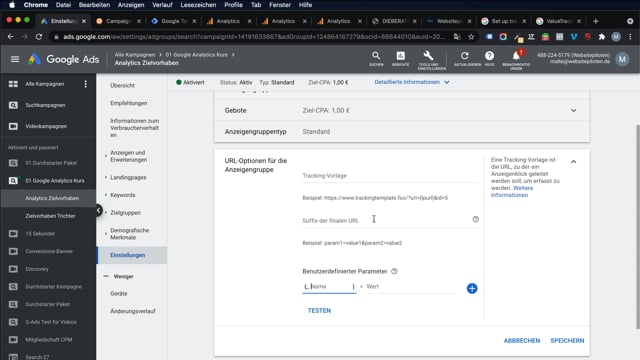 Value Track Parameter