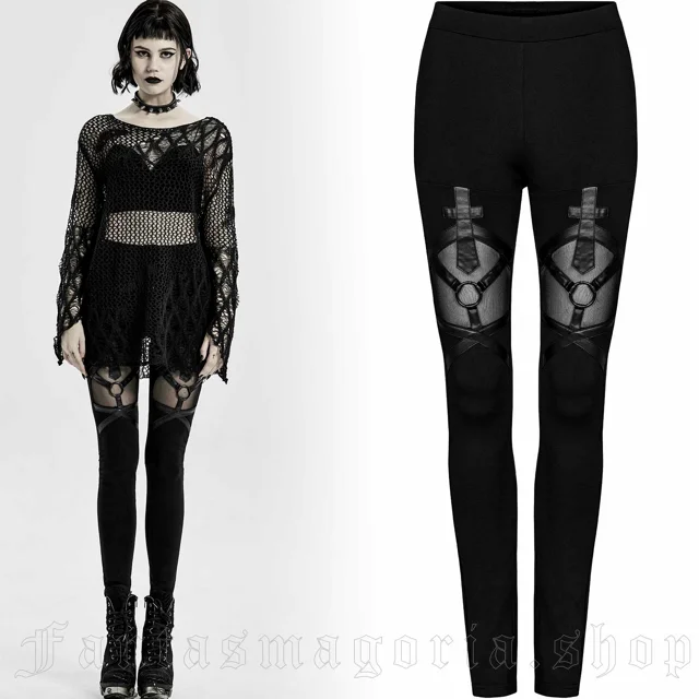 Mysticum Flare Leggings by PUNK RAVE brand