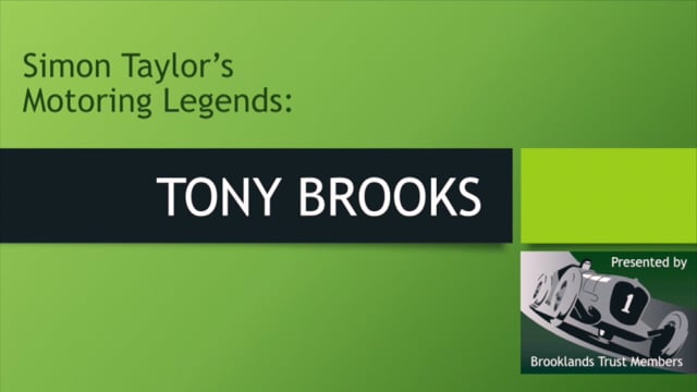 Tony Brooks and Simon Taylor at Brooklands. Recorded in July 2017