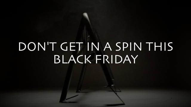 A Black friday deal with a roll cage on a cool and smokey stage