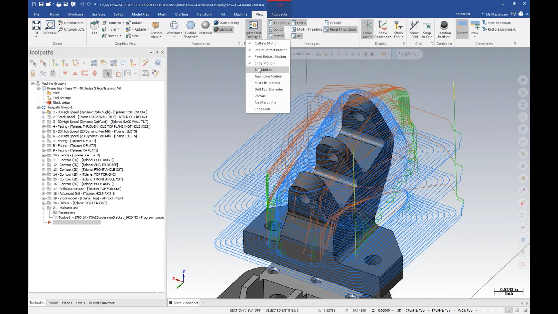 Toolpath and Machining Management