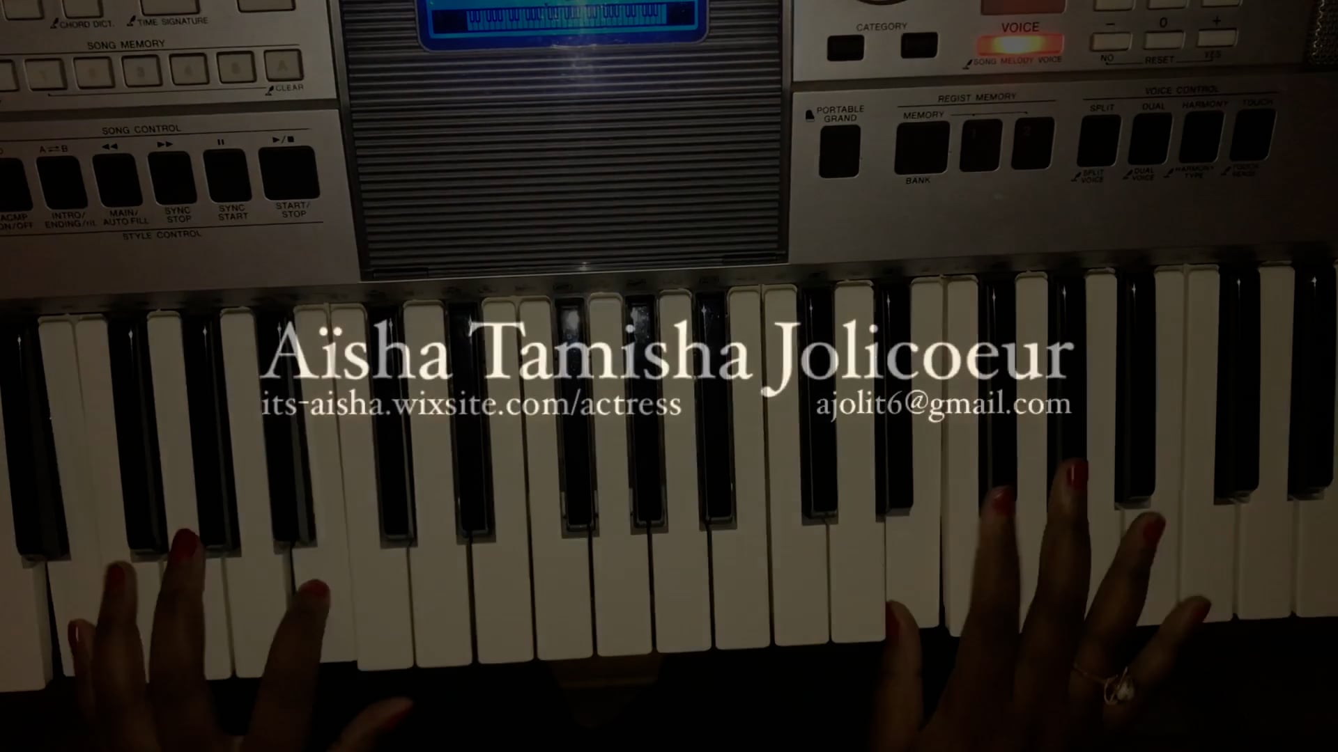 Aïsha Tamisha Jolicoeur - Piano Demo