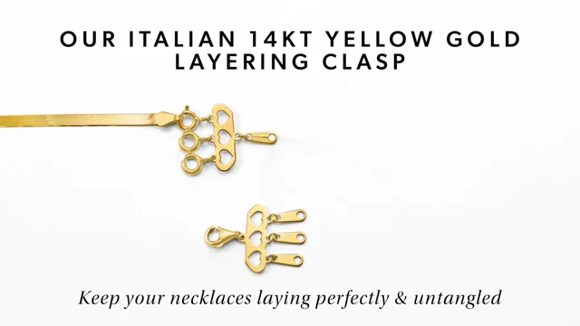 Italian 14kt Yellow Gold Layering Clasp
