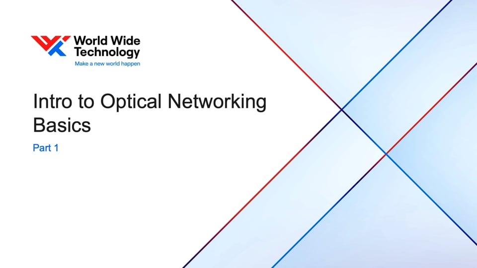 Introduction to Optical Networking Training - Basics Part 1