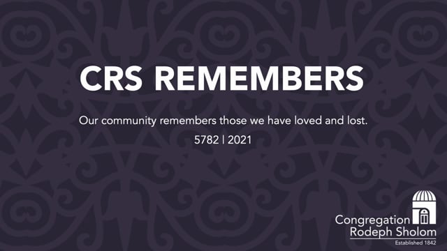 CRS Remembers 2021