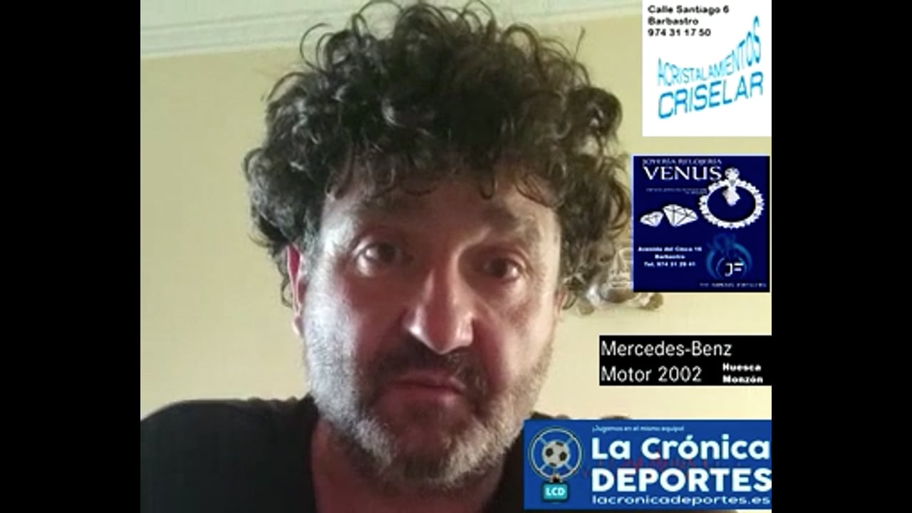 MIGUEL GRAÑEN (Entrenador Biescas) UD Biescas 0-1 Giner Torrero / J 2 / 3ª División