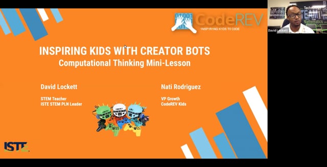 ISTE Webinar:  Computational Thinking Mini-Lesson