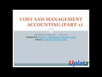 Cost and Management Accounting - part 1