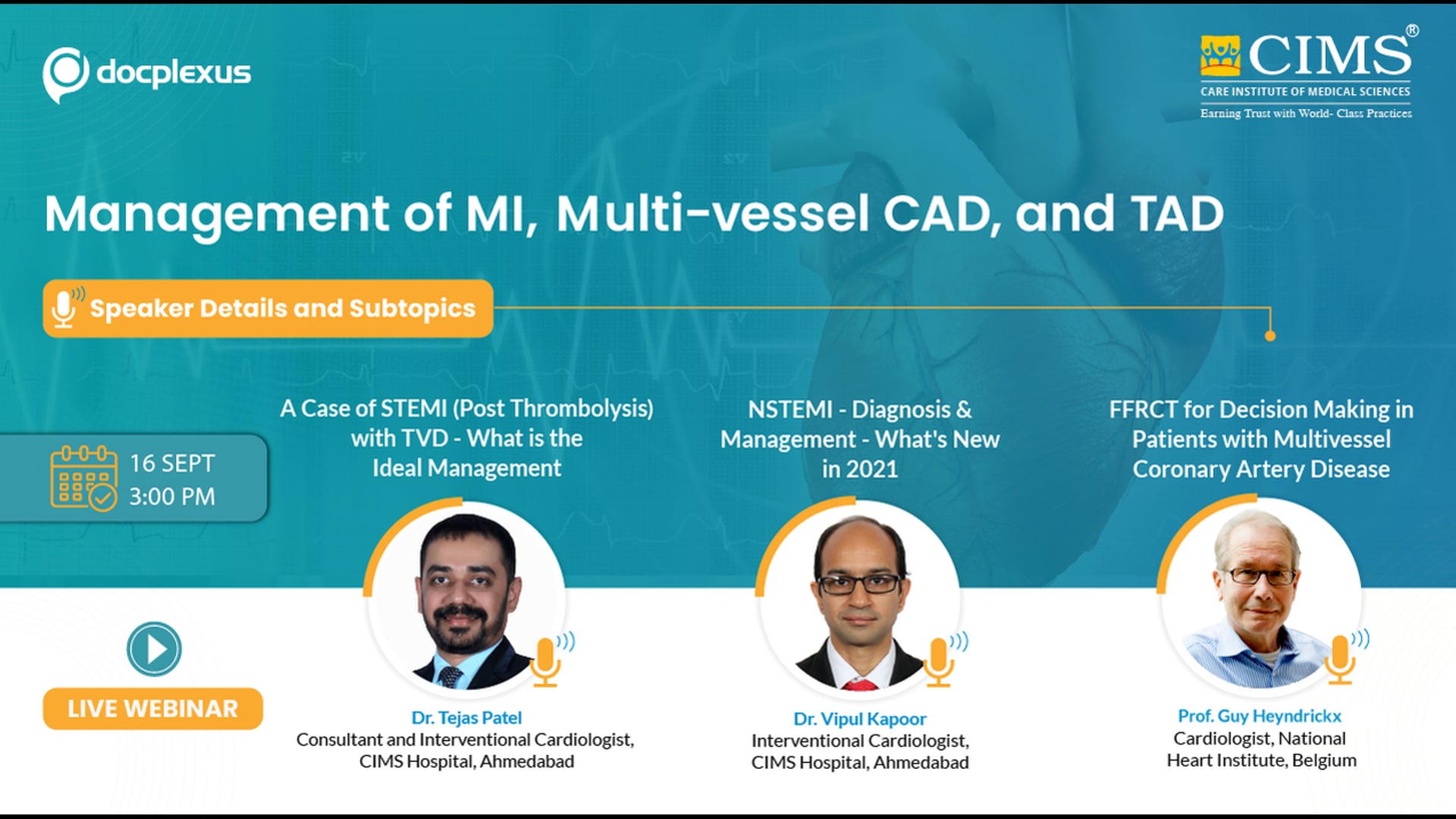 Management of MI, Multi-vessel CAD, and TAD