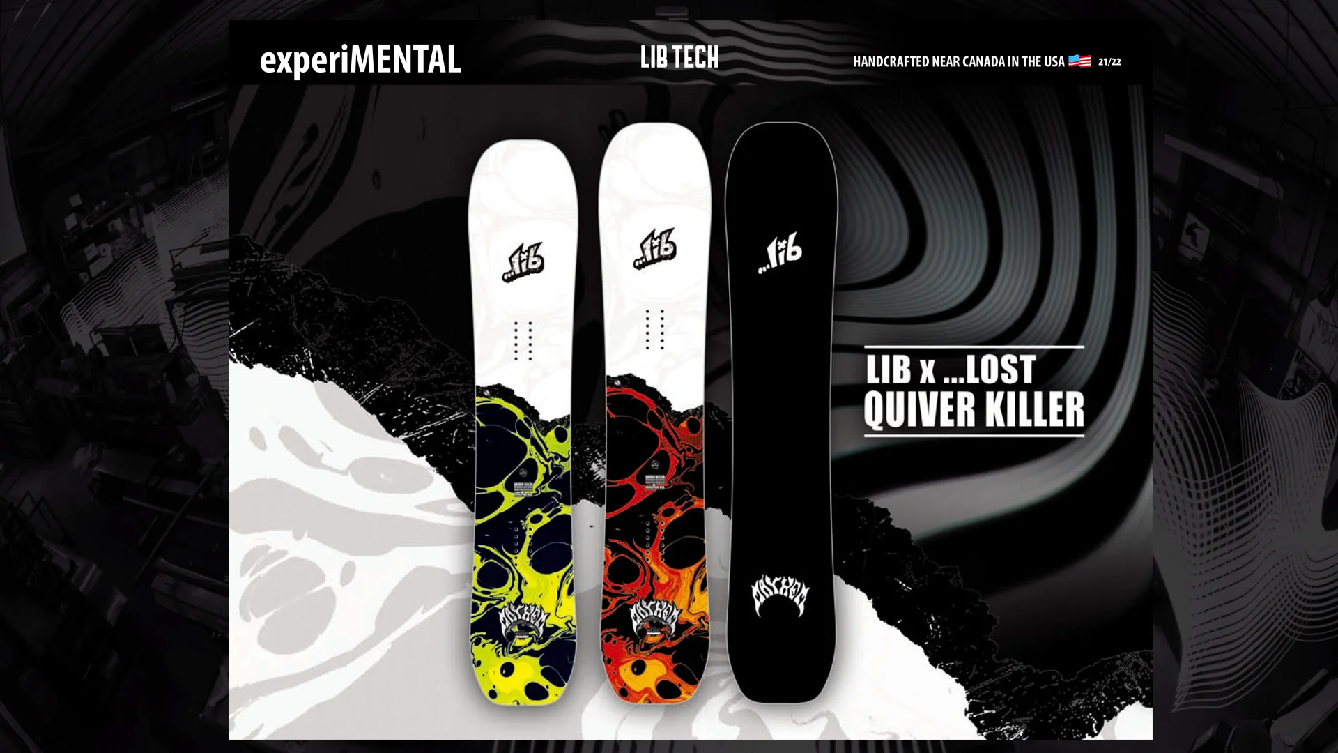 LIB TECH JAPAN スノーボード151cmロッカーモデル 日本の雪山をスノーサーフするために。名シェイパー、MAYHEMが