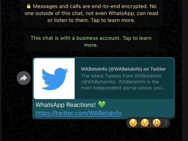 Warum die neue WA Reaktionen Funktion Auswirkungen auf FB hat