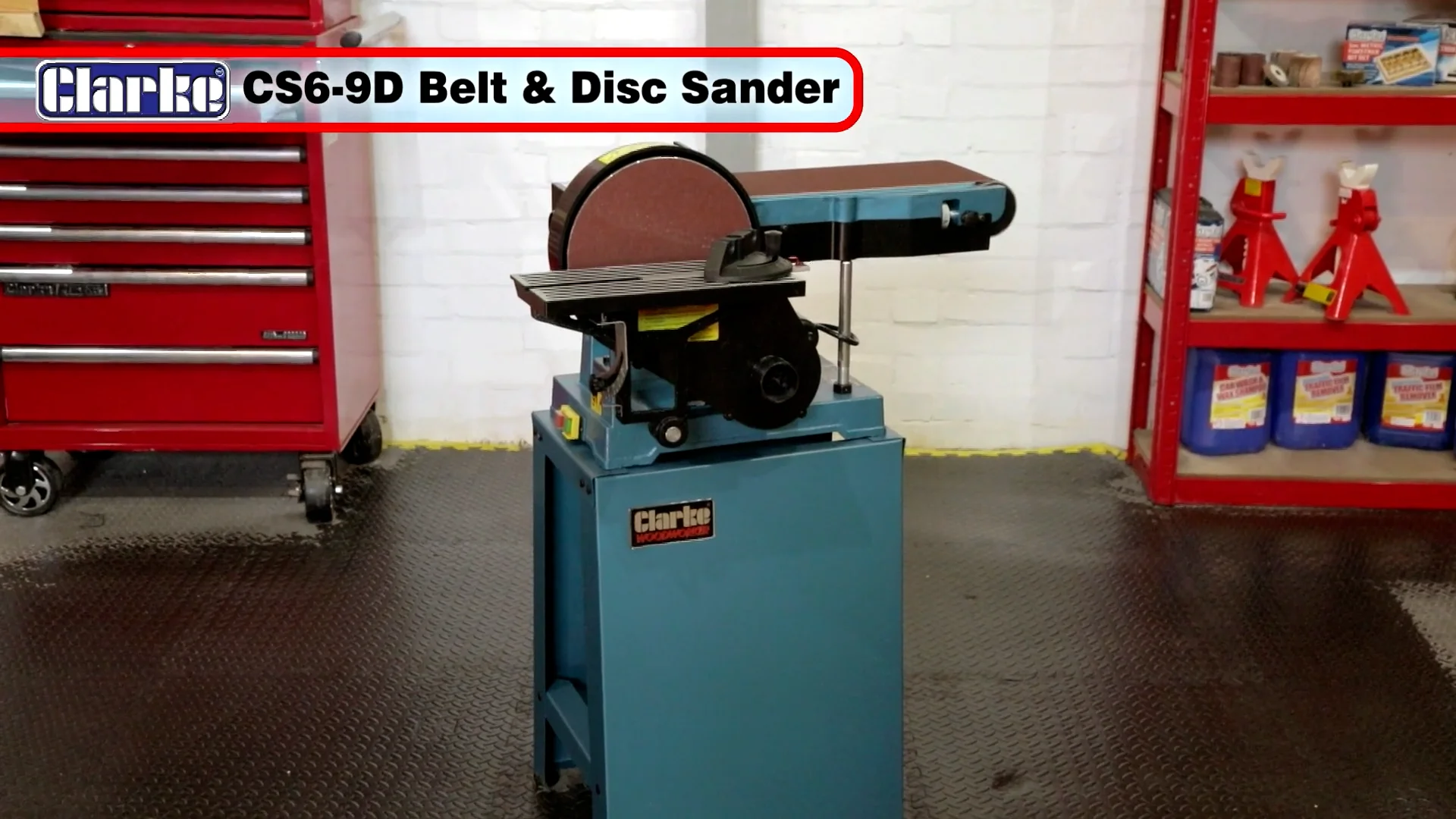 Clarke CS6 9D Belt Disc Sander 060610421