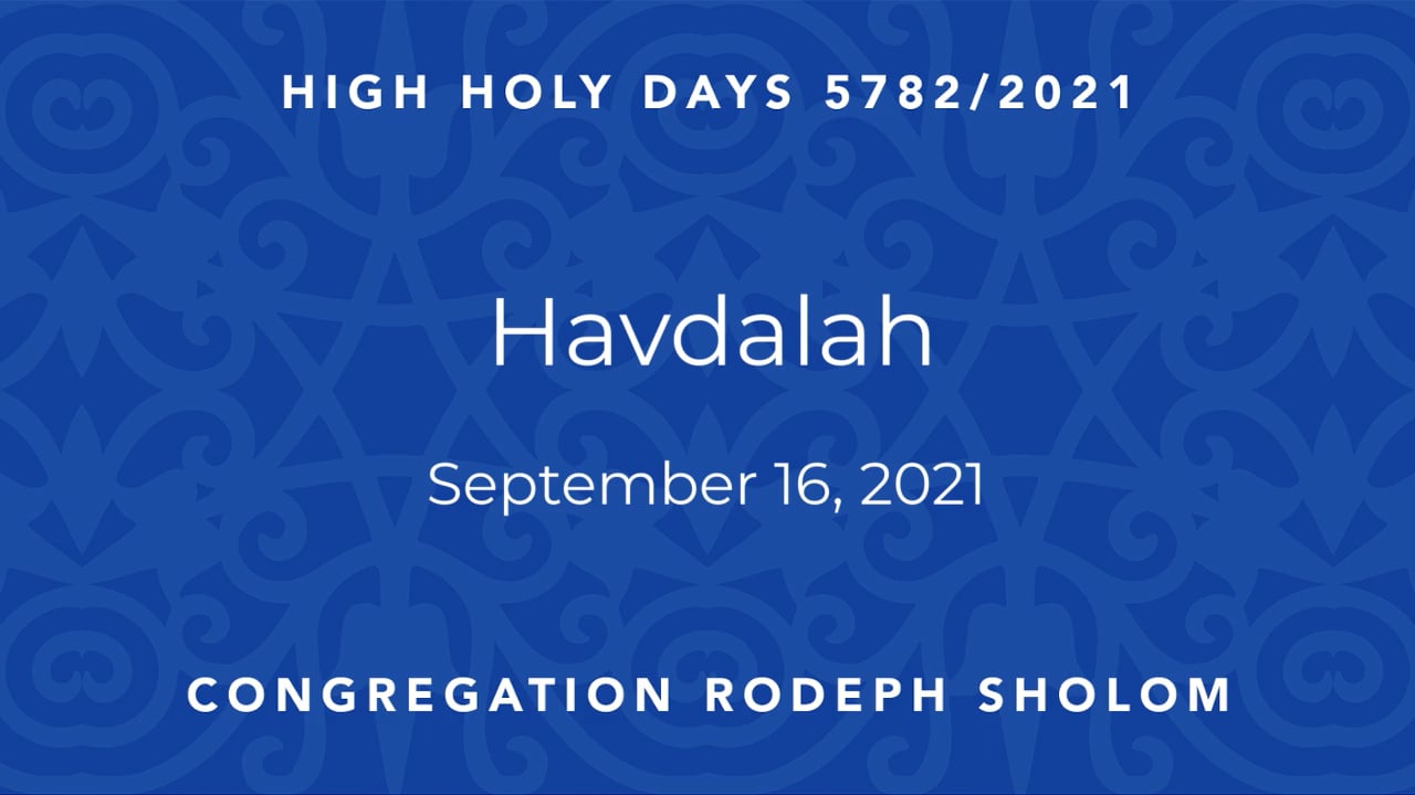 Havdalah 5782