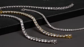 15.00 ct. t.w. CZ Tennis Bracelet in Sterling Silver