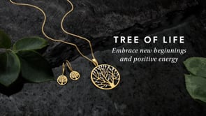 Italian 18kt Gold Over Sterling Cut-Out Tree of Life Pendant Necklace