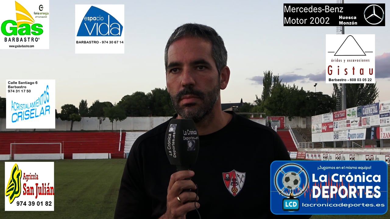 LA PREVIA / UD Barbastro - CD Belchite / RICHI GIL (Entrenador Barbastro) J 3 / 3ª División
