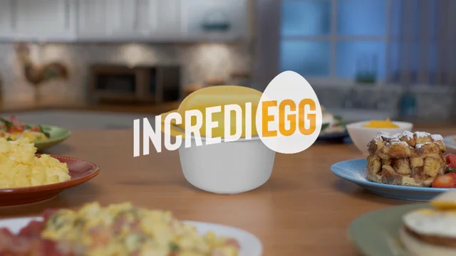 IncrediEgg Microwave Egg Cooker, Easy, Fast, and Fluffy Eggs in Seconds!, BPA-Free