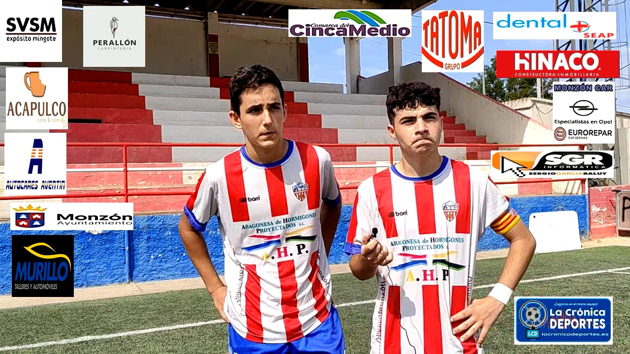 Javier Guarné y Raúl Floria Monzón fútbol base Cadete Div.Honor