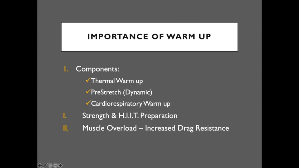 Importance of a Warmup