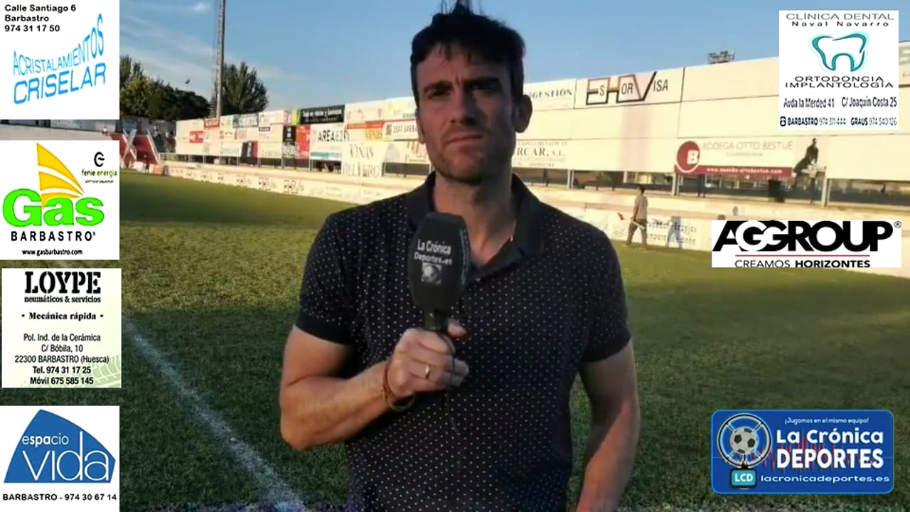 JOSÉ CARLOS COLLADOS (Entrenador Belchite) UD Barbastro 1-0 CD Belchite / J 3 / 3ª División