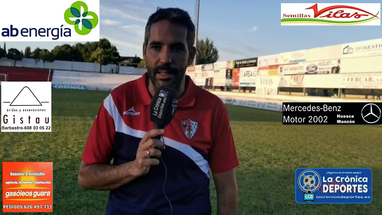 RICHI GIL (Entrenador Barbastro) UD Barbastro 1-0 CD Belchite / J 3 / 3ª División