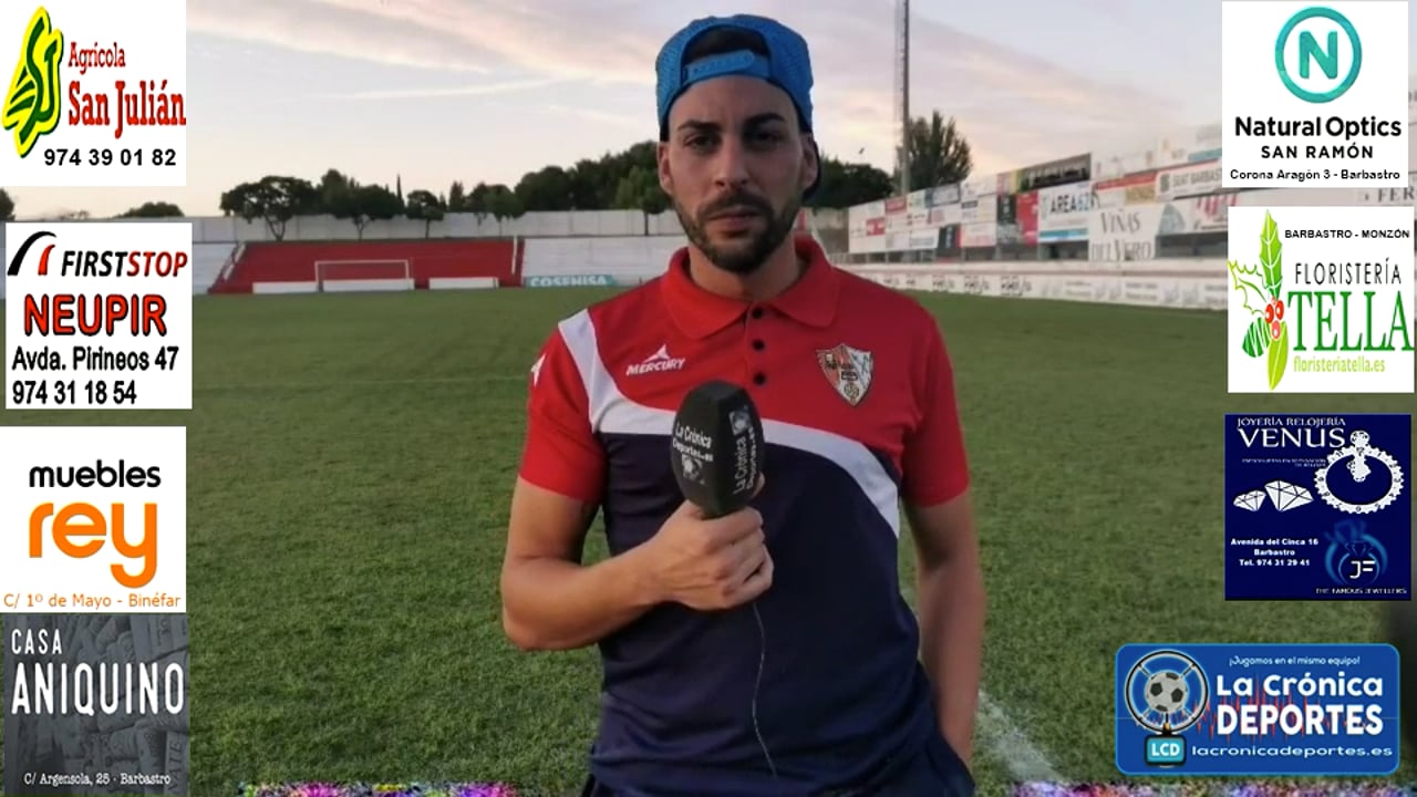 CRISTIAN CASTAÑO (Jugador Barbastro) UD Barbastro 1-0 CD Belchite / J 3 / 3ª División