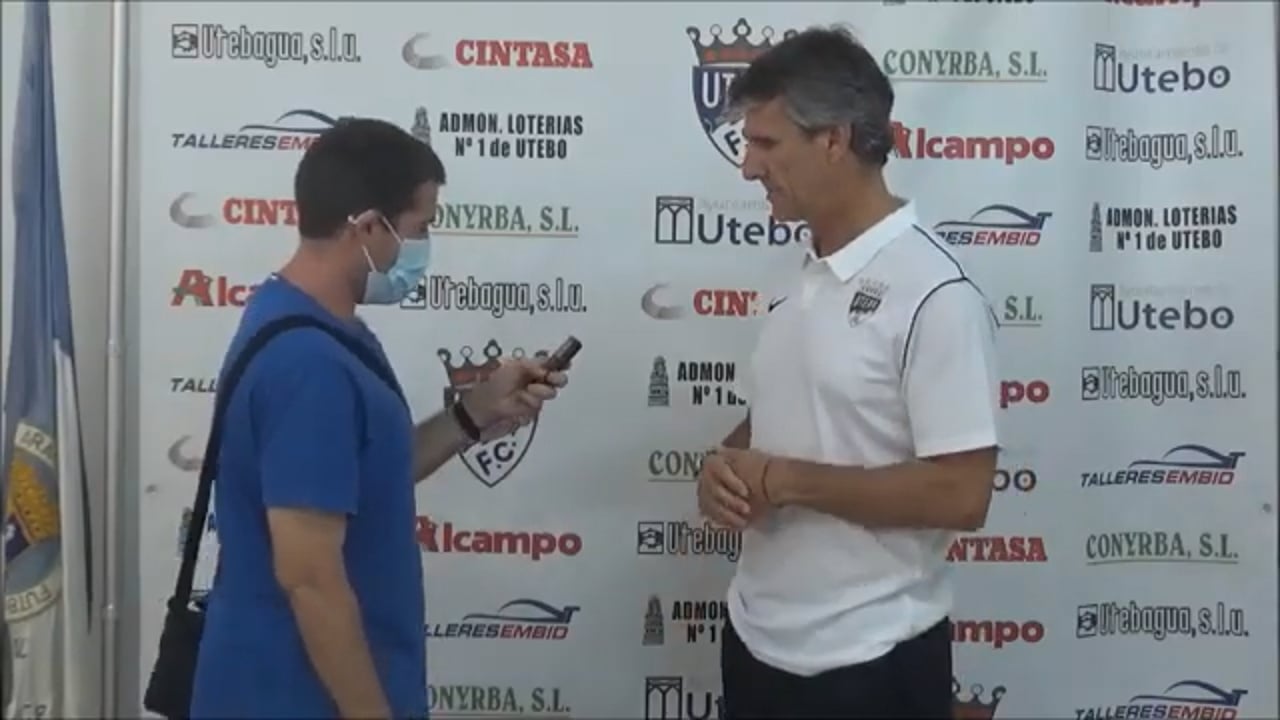 JUAN CARLOS BELTRÁN (Entrenador Utebo) CF Utebo 2-2 CD Binéfar / J 3 / 3ª División