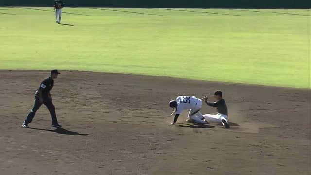 【ファーム】マリーンズ・植田将太が正確な送球で三振ゲッツー成功!! 2021年9月20日 埼玉西武ライオンズ 対 千葉ロッテマリーンズ(ファーム)