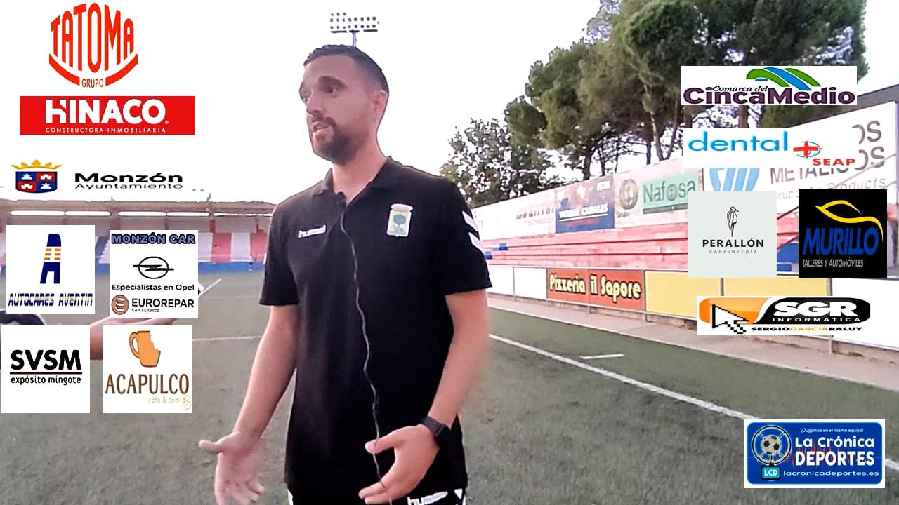 JAVIER  GENOVES (Entrenador Robres) At Monzón 0-0 CD Robres / J 3 / 3ª División