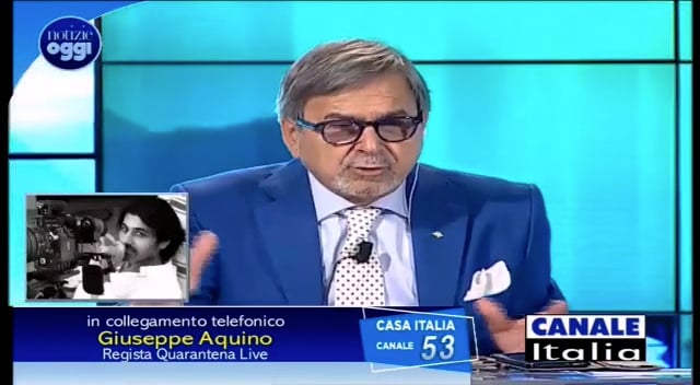 Straordinaria intervista al regista Giuseppe Aquino su Canale Italia Venezia,
