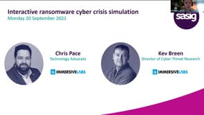 Monday 20 September 2021 - Interactive Ransomware Cyber Crisis Simulation
