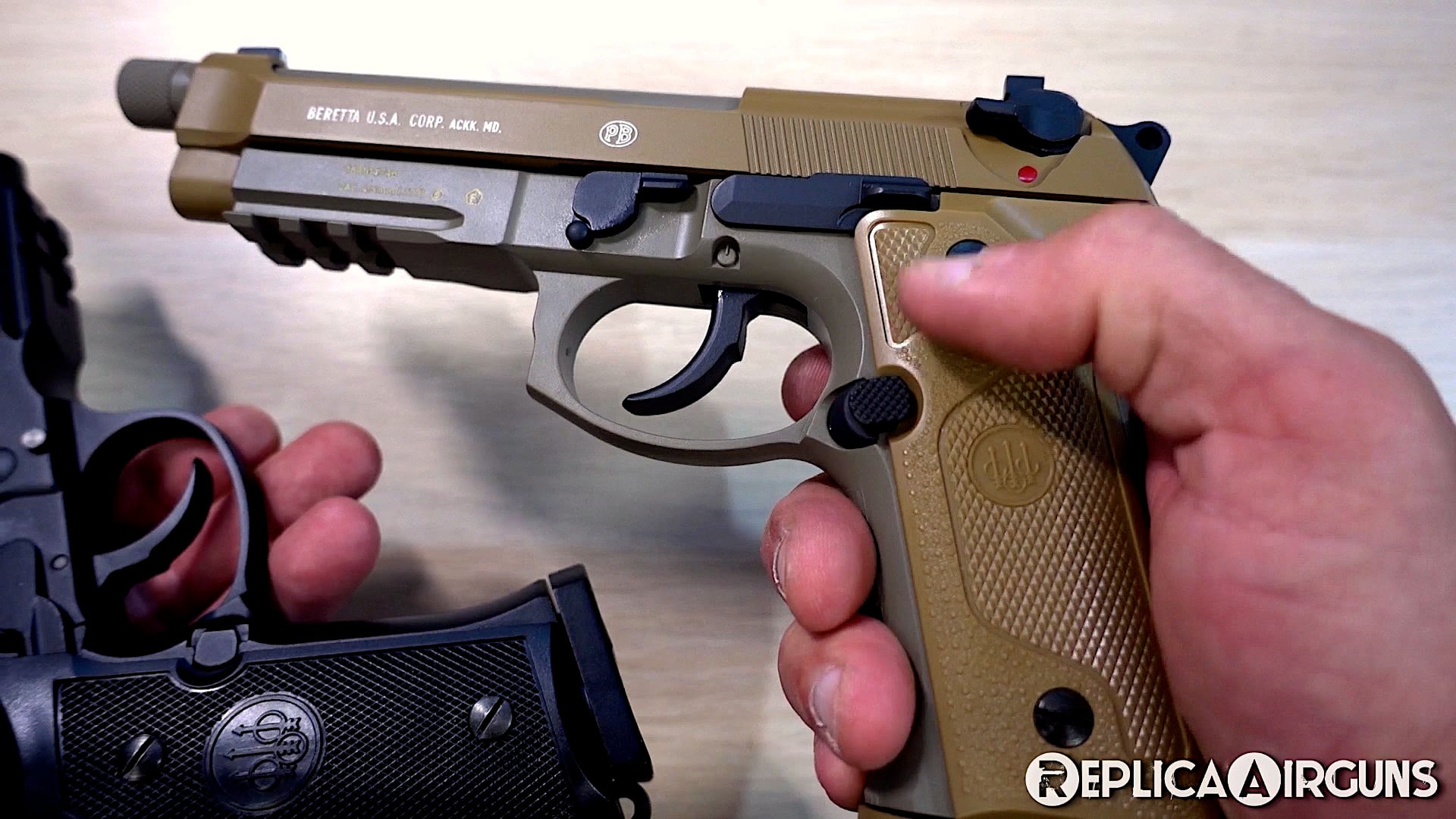 Umarex Beretta M9A3 Full Auto CO2 Blowback BB Pistol Table Top Review