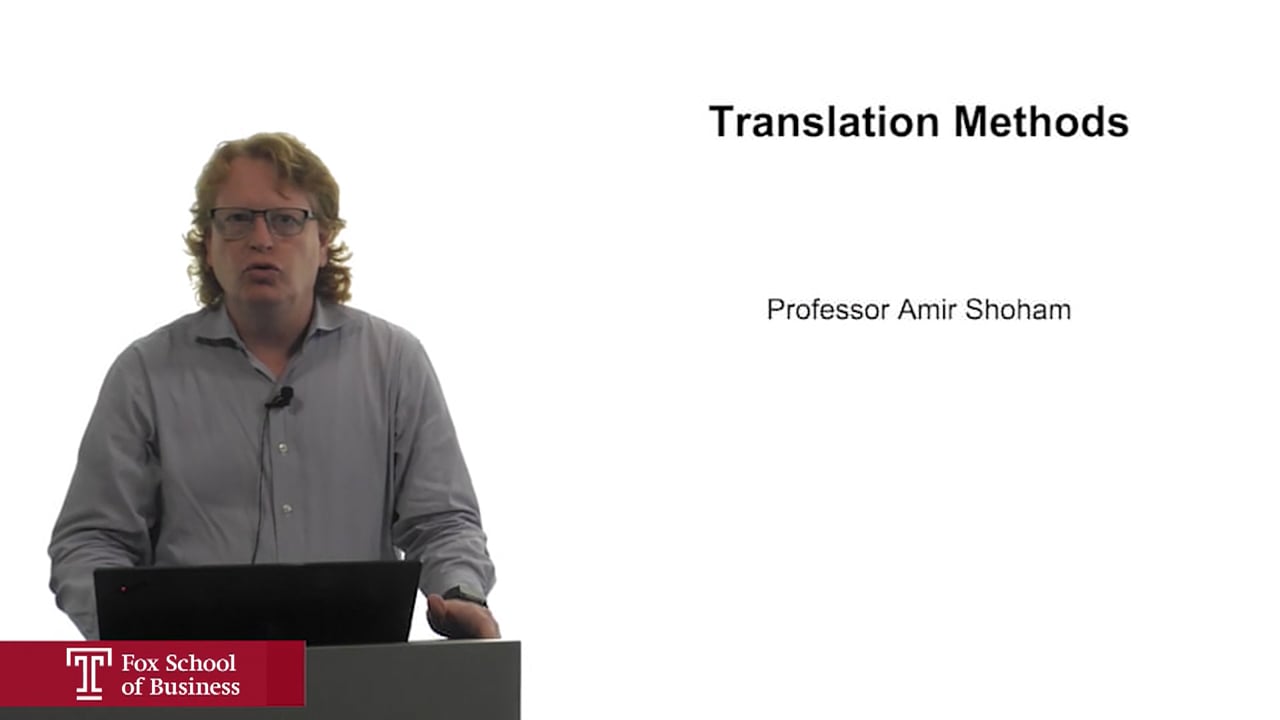 Translation Methods