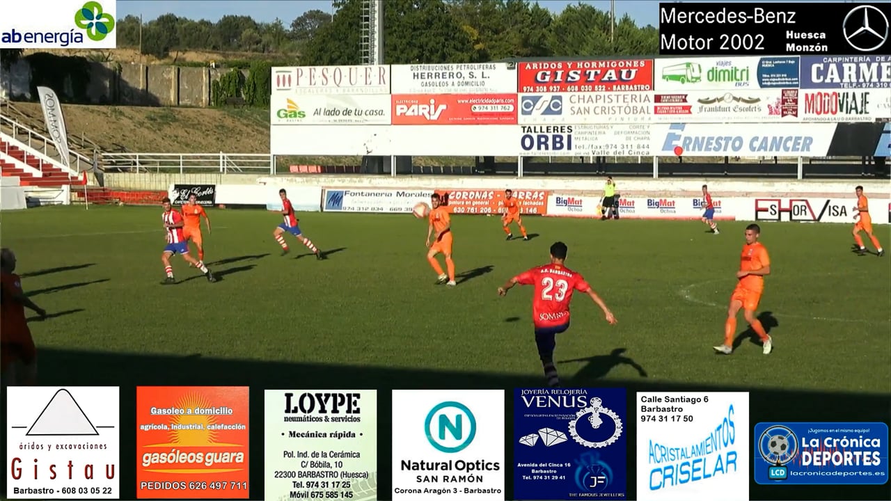 (RESUMEN y GOL) UD Barbastro 1-0 CD Belchite / J 3 / 3ª División