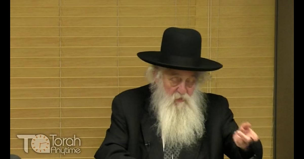 R' Elya Ber Wachtfogel Rav Elya Ber Wachtfogel Speaks At The Cherry