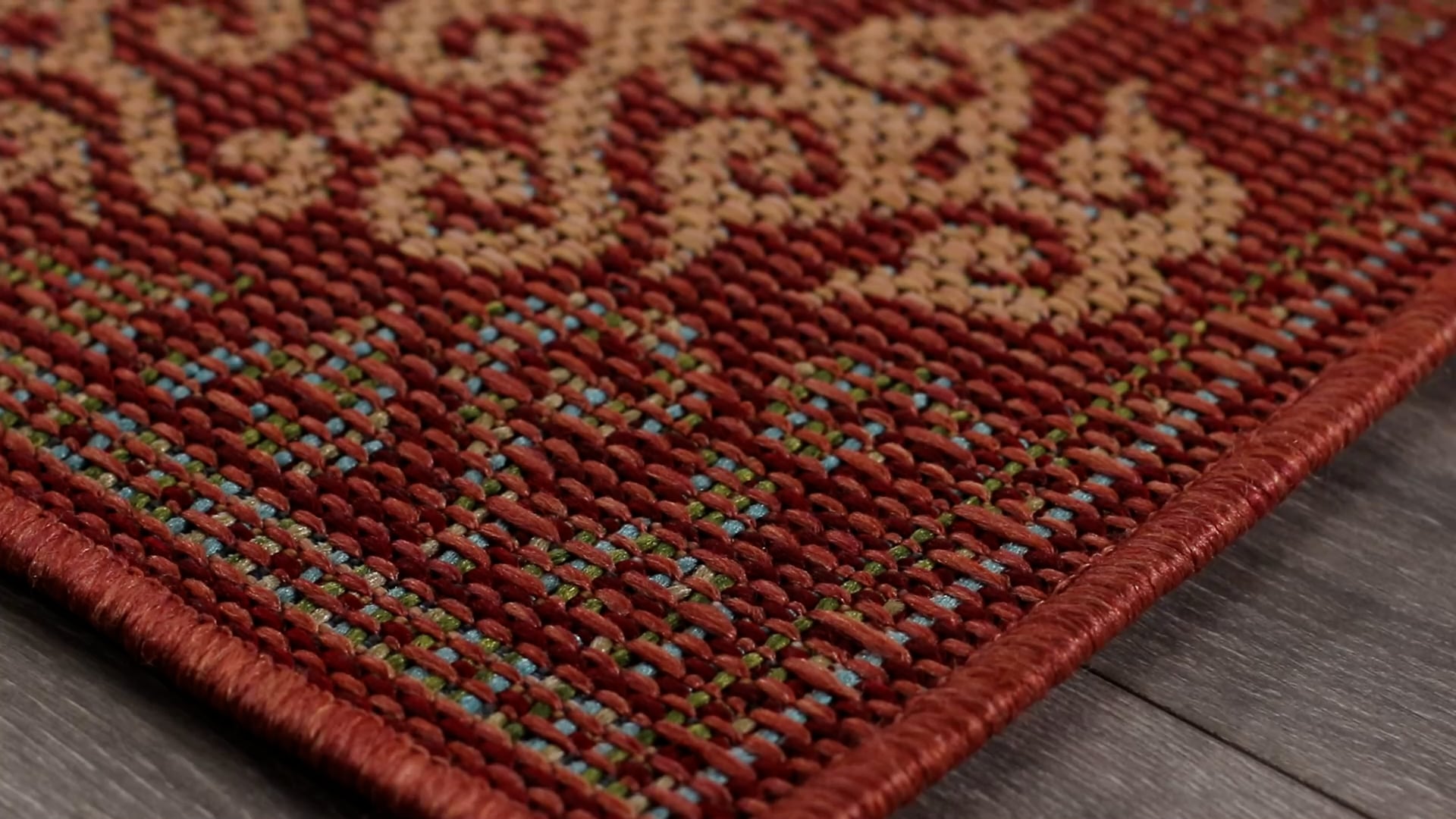 Patio Suzani Diamonds Indoor/Outdoor Rug, 1'11