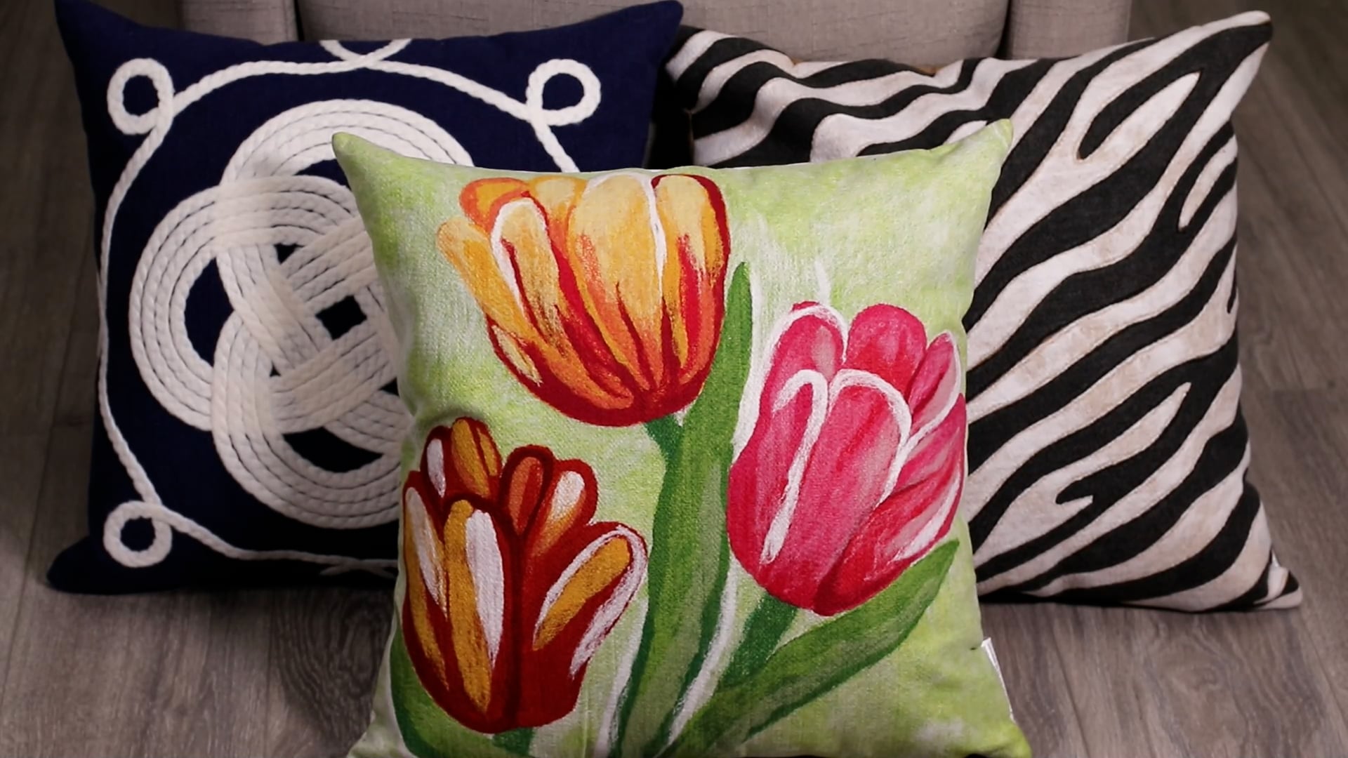 Visions I Sand Dollar Indoor/Outdoor Pillow, 20" Square Beach Style