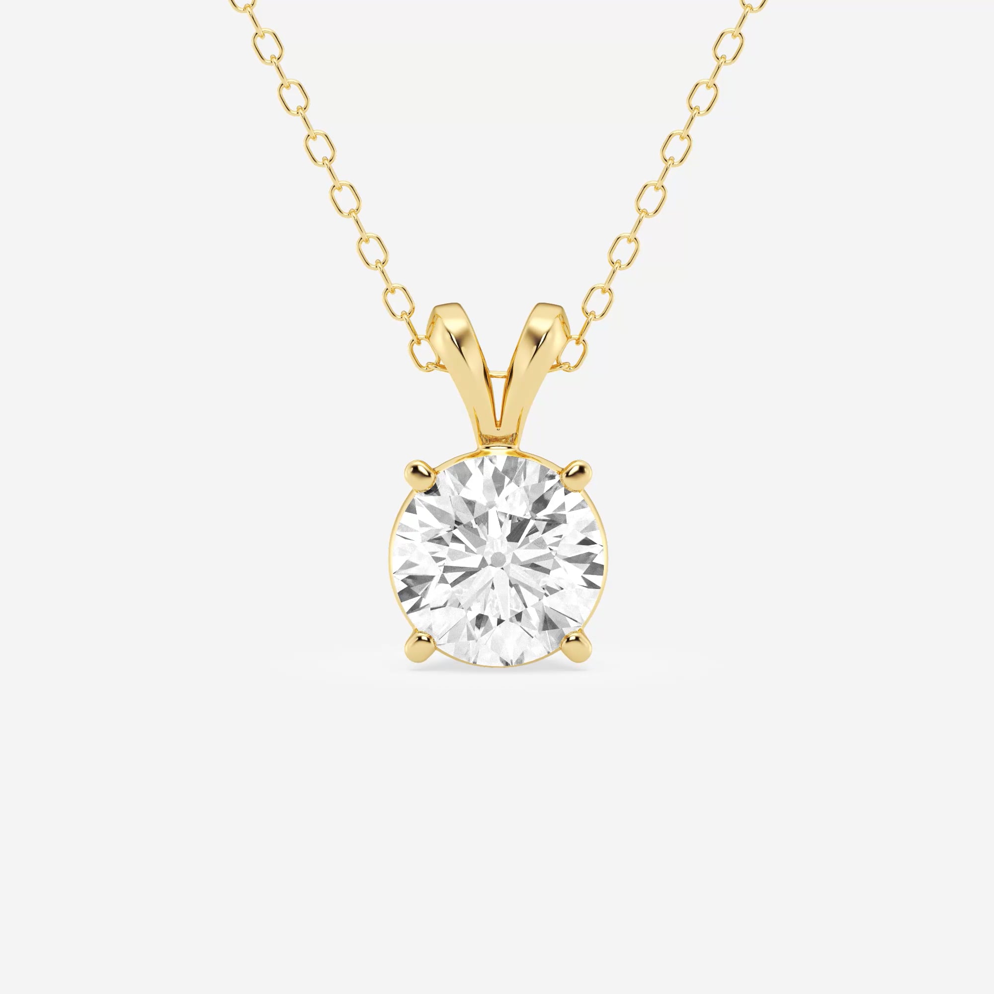 product video for 1 1/2 ctw Round Lab Grown Diamond Split Bail Solitaire Pendant with Adjustable Chain