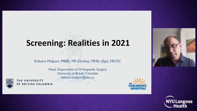 Screening Realities in 2021 – International Hip Dysplasia Symposium