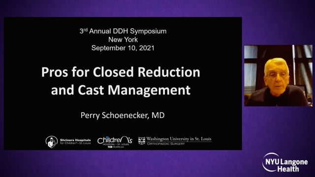 Pros for Closed Reduction and Cast Management – International Hip Dysplasia Symposium