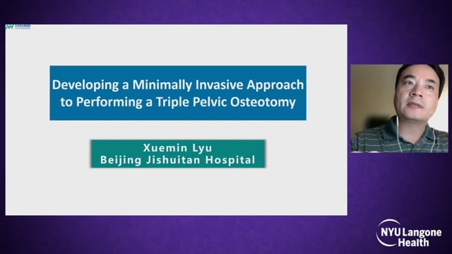 Developing a Minimally Invasive Approach to Performing a Triple Pelvic Osteotomy – Hip Dysplasia