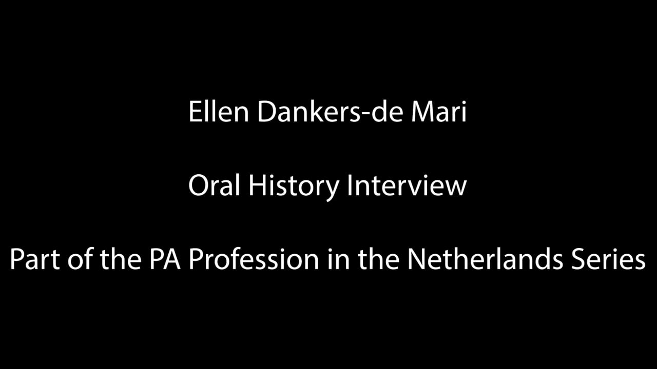 Ellen Dankers-de Mari Oral History