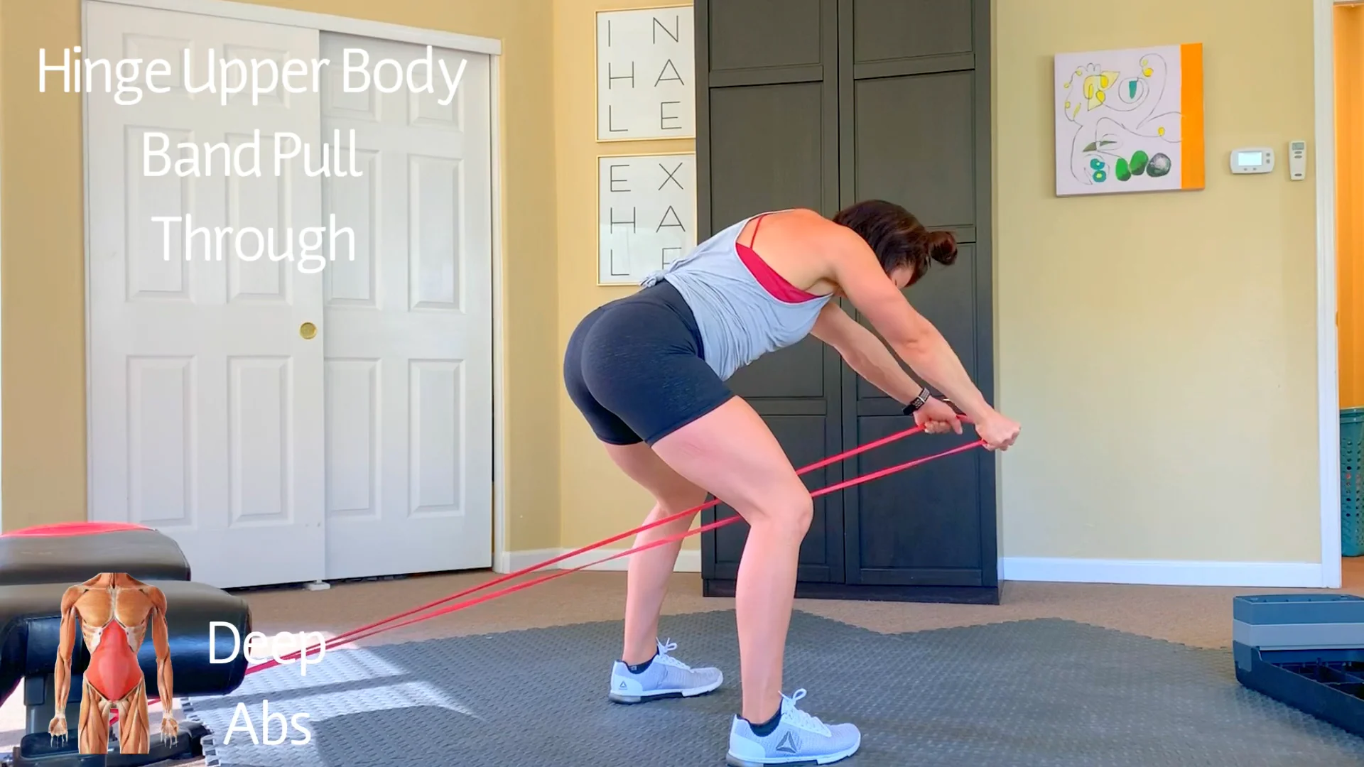 Band pull through exercise hot sale
