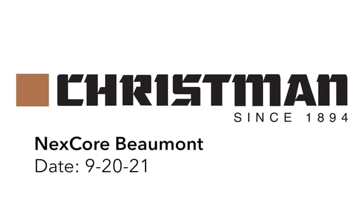 NexCore Beaumont The Christman Company Construction Job Site Drone Video 09 20 21