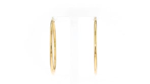 2.5mm 14kt Yellow Gold Hoop Earrings