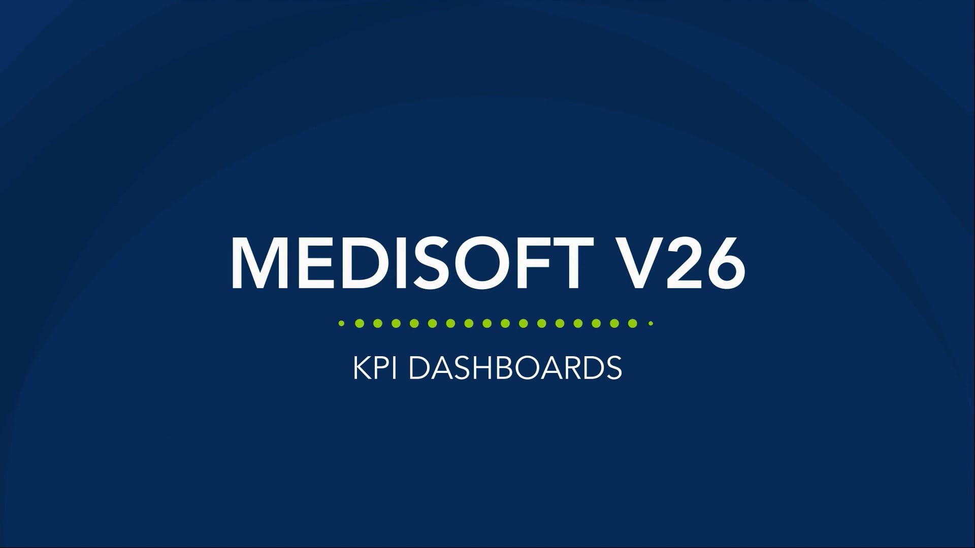 CGM MEDISOFT V26 KPI Dashboards
